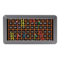 Snakes Ladders Game Plaid Number Memory Card Reader (mini) by Mariart