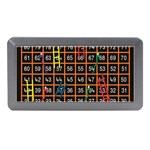 Snakes Ladders Game Plaid Number Memory Card Reader (Mini) Front
