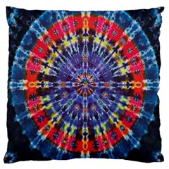Circle Purple Green Tie Dye Kaleidoscope Opaque Color Large Cushion Case (one Side) by Mariart