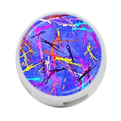 Paint Splashes                       4-port Usb Hub (one Side) by LalyLauraFLM