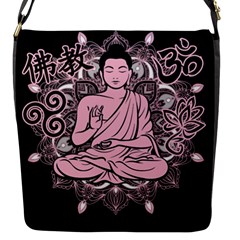 Ornate Buddha Flap Messenger Bag (s) by Valentinaart
