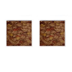Brown Texture Cufflinks (square) by BangZart