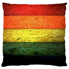 Five Wall Colour Large Flano Cushion Case (two Sides) by BangZart