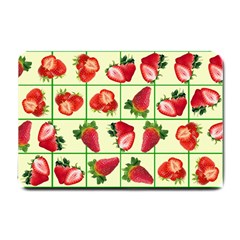 Strawberries Pattern Small Doormat  by SuperPatterns