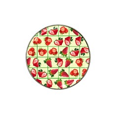 Strawberries Pattern Hat Clip Ball Marker (4 Pack) by SuperPatterns