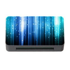 Blue Abstract Vectical Lines Memory Card Reader With Cf by BangZart