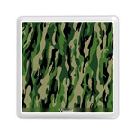 Green Military Vector Pattern Texture Memory Card Reader (Square)  Front