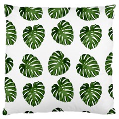 Leaf Pattern Seamless Background Large Flano Cushion Case (one Side) by BangZart