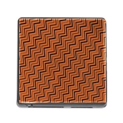 Brown Zig Zag Background Memory Card Reader (square) by BangZart