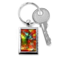 Peeled Wall                         Key Chain (rectangle) by LalyLauraFLM