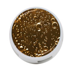 Festive Bubbles Sparkling Wine Champagne Golden Water Drops 4-port Usb Hub (two Sides)  by yoursparklingshop