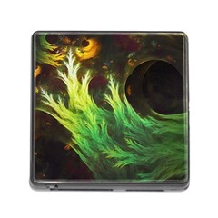 A Seaweed s Deepdream Of Faded Fractal Fall Colors Memory Card Reader (square) by jayaprime