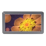 Beautiful Violet & Peach Primrose Fractal Flowers Memory Card Reader (Mini) Front