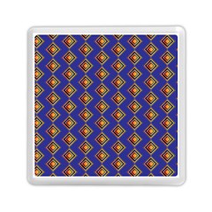 Blue Geometric Losangle Pattern Memory Card Reader (square)  by paulaoliveiradesign