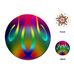 Colorful Easter Egg Playing Cards (round)  by BangZart