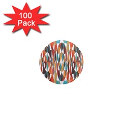 Colorful Geometric Abstract 1  Mini Magnets (100 Pack)  by linceazul