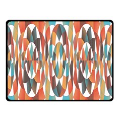 Colorful Geometric Abstract Double Sided Fleece Blanket (small)  by linceazul