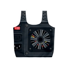 Special Black Power Supply Computer Full Print Recycle Bags (s)  by BangZart