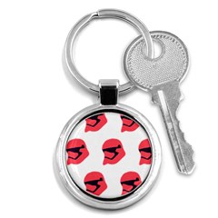 Stormtroper Pattern  Key Chains (round)  by paulaoliveiradesign