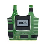 Computer Bios Board Full Print Recycle Bags (M)  Back