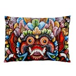 Wood Sculpture Bali Logo Pillow Case (Two Sides) Back