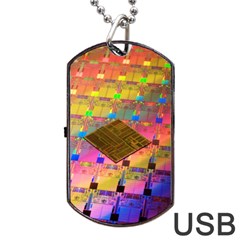 Technology Circuit Pentium Die Dog Tag Usb Flash (one Side) by BangZart