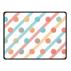 Simple Saturated Pattern Double Sided Fleece Blanket (small)  by linceazul