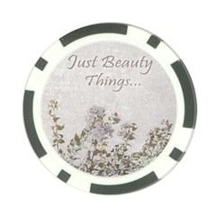 Shabby Chic Style Motivational Quote Poker Chip Card Guard by dflcprints