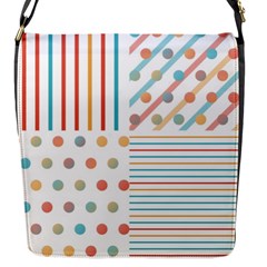 Simple Saturated Pattern Flap Messenger Bag (s) by linceazul
