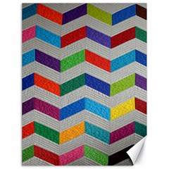 Charming Chevrons Quilt Canvas 18  X 24   by BangZart