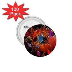 Colorful Leaves 1 75  Buttons (100 Pack)  by BangZart