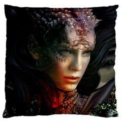 Digital Fantasy Girl Art Large Flano Cushion Case (two Sides) by BangZart