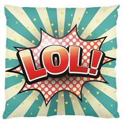 Lol Comic Speech Bubble  Vector Illustration Large Flano Cushion Case (two Sides) by BangZart