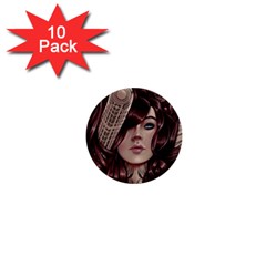 Beautiful Women Fantasy Art 1  Mini Buttons (10 Pack)  by BangZart
