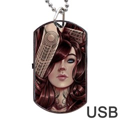 Beautiful Women Fantasy Art Dog Tag Usb Flash (one Side) by BangZart