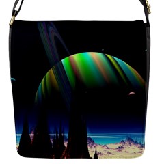 Planets In Space Stars Flap Messenger Bag (s) by BangZart