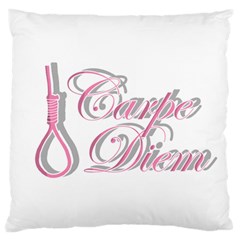 Carpe Diem  Large Flano Cushion Case (one Side) by Valentinaart