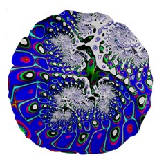 Fractal Fantasy 717c Large 18  Premium Round Cushions by Fractalworld