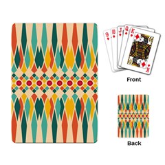 Festive Pattern Playing Card by linceazul