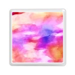 Colorful Abstract pink and purple pattern Memory Card Reader (Square)  Front