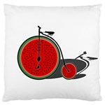 Watermelon bicycle  Large Flano Cushion Case (One Side) Front