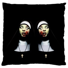 Horror Nuns Standard Flano Cushion Case (two Sides) by Valentinaart