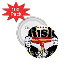 Nuclear Explosion Trump And Kim Jong 1 75  Buttons (100 Pack)  by Valentinaart