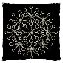 Ornate Chained Atrwork Large Flano Cushion Case (two Sides) by dflcprints