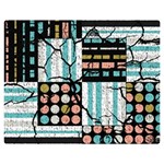 Distressed Pattern Double Sided Flano Blanket (Medium)  60 x50  Blanket Front