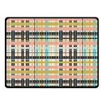 Plaid Pattern Double Sided Fleece Blanket (Small)  45 x34  Blanket Back
