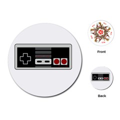 Video Game Controller 80s Playing Cards (round)  by Valentinaart