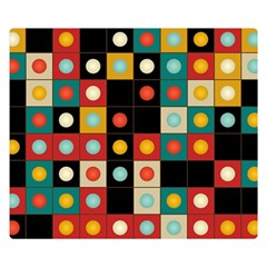 Colors On Black Double Sided Flano Blanket (small)  by linceazul