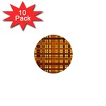 Plaid Pattern 1  Mini Buttons (10 pack)  Front