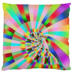 Irritation Funny Crazy Stripes Spiral Standard Flano Cushion Case (one Side) by designworld65